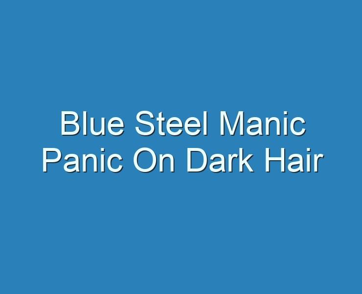 2. Manic Panic Blue Steel Hair Dye - wide 4